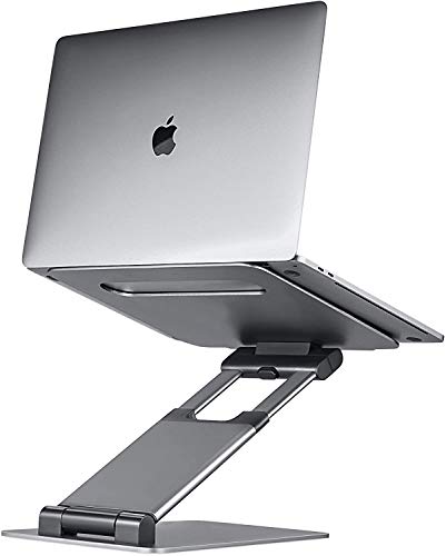 Ergonomic Laptop stand for desk, Adjustable height up to 20″, Laptop riser computer stand for laptop, Portable laptop stands, Fits MacBook, Laptops 10 15 17 inches, Laptop holder and Laptop desk stand