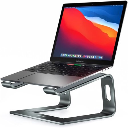 Nulaxy Laptop Stand, Ergonomic Aluminum Laptop Computer Stand, Detachable Laptop Riser Notebook Holder Stand Compatible with MacBook Air Pro, Dell XPS, HP, Lenovo More 10-15.6” Laptops